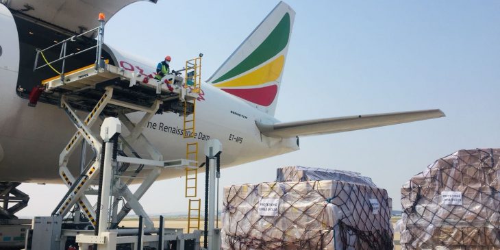 PPE unloaded from cargo plane in Sicily