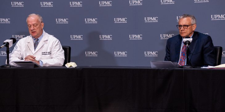 Drs. Don Yealy and Steven Shapiro testify before the Pennsylvania State Senate.